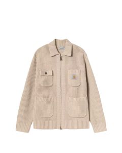 GIACCA CARHARTT WIP CHORE KNIT JACKET FLEUR DE SEL