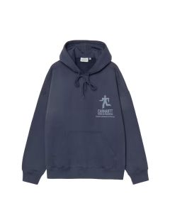 FELPA CAPPUCCIO CARHARTT WIP HOODED DISTANCE SWEAT JUPITER STONE DYED