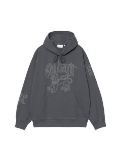 FELPA CAPPUCCIO CARHARTT WIP HOODED HACKWORK SWEAT PORPHYRY FLEUR DE SEL