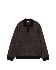 FELPA GIROCOLLO CARHARTT WIP L/S LOWIS POLO OWIS HOUNDSTOOTH VITOLA