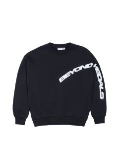 FELPA GIROCOLLO BEYOND MEDALS PUFF CREWNECK BLACK