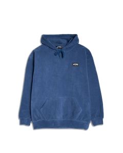 FELPA CAPPUCCIO METHOD LABEL FLEECE HOODIE BLUE