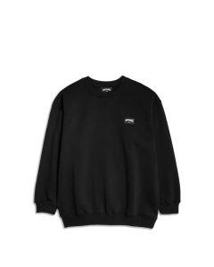 FELPA GIROCOLLO METHOD LABEL CREW SWEATSHIRT BLACK