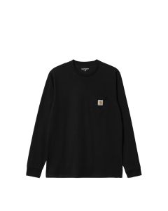 T-SHIRT MANICHE CORTE CARHARTT WIP L/S POCKET T-SHIRT BLACK