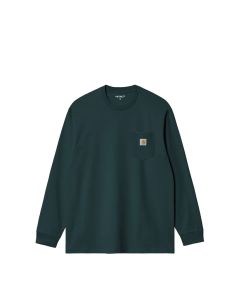 T-SHIRT MANICHE CORTE CARHARTT WIP L/S POCKET T-SHIRT DEEP LAGOON
