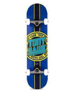 SKATE COMPLETO TONY HAWK SS 180+ COMPLETE BADGE LOGO BLUE YELLOW