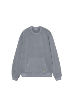 FELPA GIROCOLLO CARHARTT WIP TORION SWEAT OFFICE BLUE GRIND WASH
