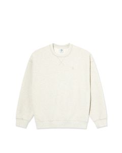 FELPA GIROCOLLO POLAR SKATE CO. FRANKIE CREWNECK IVORY GREY MELANGE
