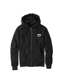 FELPA CAPPUCCIO MINOIA BOARD CO FZ MBC LOGO EMBROIDERED BLACK