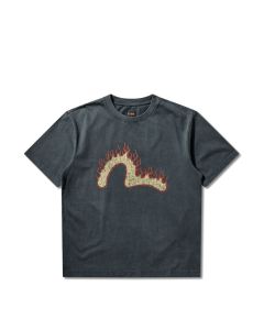 T-SHIRT MANICHE CORTE EVISU BOLD SEAGULL NAVY