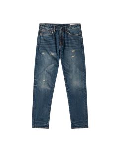 JEANS EVISU 7 POCKET WASHED JEANS W DAICOCK LIGHT TONE INDIGO