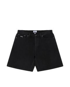 SHORTS OBEY BIGWIG BAGGY DENIM SHORT WASHED BLACK