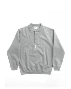 FELPA GIROCOLLO POETIC COLLECTIVE HEAVY POLO SWEAT HEATHER GREY
