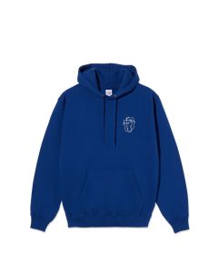FELPA CAPPUCCIO POLAR SKATE CO. DAVE HOODIE TIED UP ULTRAMARINE