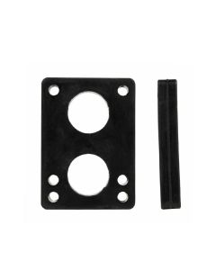 HARDWARE SKATE D STREET RISERS SOFT (PACK OF 2) 1/2" BLACK