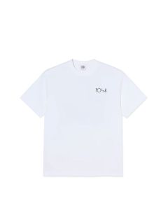 T-SHIRT MANICHE CORTE POLAR SKATE CO. FILL LOGO TEE | MARTAS ROSES WHITE