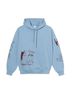 FELPA CAPPUCCIO POLAR SKATE CO. DAVE HOODIE | THE END DOVE BLUE