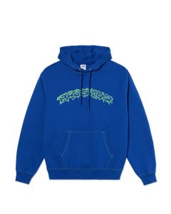 FELPA CAPPUCCIO POLAR SKATE CO. CONTRAST DAVE HOODIE | CRUDE LOGO EGYPTIAN BLUE