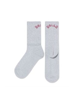 CALZE POLAR SKATE CO. LARGE RIB SOCKS | COLLEGE HEATHER GREY