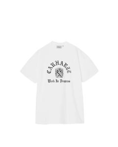T-SHIRT MANICHE CORTE CARHARTT WIP S/S COAT OF ARMS T-SHIRT WHITE HEAVY STONE WASH