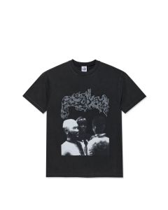 T-SHIRT MANICHE CORTE POLAR SKATE CO. BAND TEE | OVERHEAD SILVER BLACK