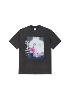 T-SHIRT MANICHE CORTE POLAR SKATE CO. TEE | RABBIT SILVER BLACK