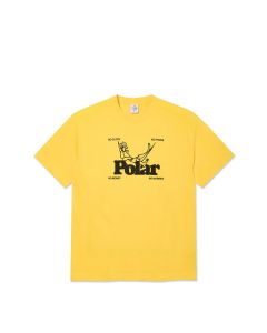 T-SHIRT MANICHE CORTE POLAR SKATE CO. TEE | NO WORRIES LEMON