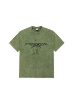 T-SHIRT MANICHE CORTE POLAR SKATE CO. ACID TEE | SOUL ARMY GREEN