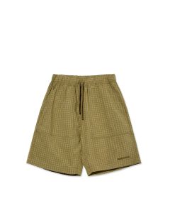 SHORTS POLAR SKATE CO. HIKE SHORTS | COTTON OLIVE CHECK