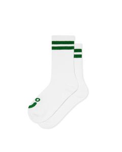 CALZE POLAR SKATE CO. RIB SOCKS | HAPPY SAD WHITE GREEN