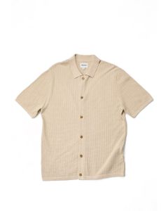CAMICIA MANICHE CORTE RHYTHM TEXTURED KNIT SS SHIRT STONE