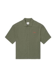 CAMICIA MANICHE CORTE RHYTHM WASH CHECK RELAXED SS SHIRT GREEN