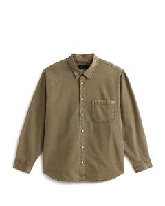 CAMICIA MANICHE LUNGHE VANS LAWSON SEERSUCKER PIGMENT LS SHIRT BAY LEAF