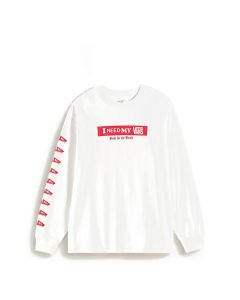 T-SHIRT MANICHE LUNGHE VANS I NEED MY LS TEE WHITE