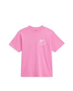 T-SHIRT MANICHE CORTE VANS PLANET VANS SS TEE PINK FIZZ