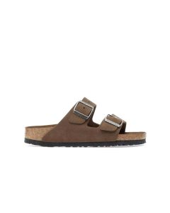 CALZATURE SPIAGGIA BIRKENSTOCK ARIZONA SUEDE LEATHER (S) DARK TEA
