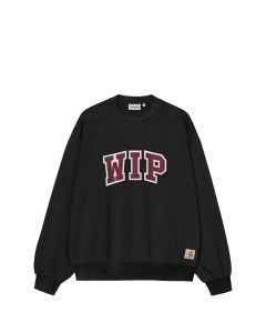 FELPA GIROCOLLO CARHARTT WIP WIP III SWEAT BLACK HEAVY STONE WASH