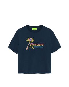 T-SHIRT MANICHE CORTE NEW AMSTERDAM RESORTS TEE NAVY BLAZER