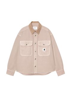 GIACCA CARHARTT WIP PRESCOTT SHIRT JAC STRING LEATHER GARMENT DYED