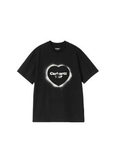 T-SHIRT MANICHE CORTE CARHARTT WIP W' S/S SPRAY HEART T-SHIRT BLACK