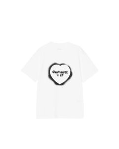 T-SHIRT MANICHE CORTE CARHARTT WIP W' S/S SPRAY HEART T-SHIRT WHITE