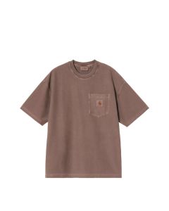 T-SHIRT MANICHE CORTE CARHARTT WIP S/S LOOSE POCKET T-SHIRT TOBACCO GARMENT DYED