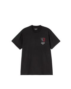 T-SHIRT MANICHE CORTE CARHARTT WIP S/S PLAYING CARDS BLACK