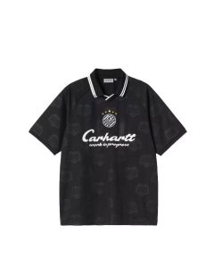 T-SHIRT MANICHE CORTE CARHARTT WIP S/S TERRACE FOOTBALL T-SHIRT HEART TRAIN JACQUARD BLACK