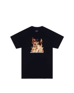 T-SHIRT MANICHE CORTE HOCKEY TEMPERATURES TEE BLACK
