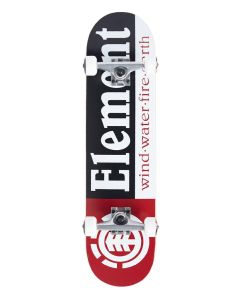 SKATE COMPLETO ELEMENT SECTION 8.25" BLACK WHITE RED U