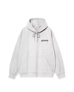 FELPA CAPPUCCIO CARHARTT WIP HOODED WIPTOPIA II SWEAT ASH HEATHER
