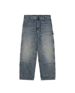 JEANS CARHARTT WIP OAKLAND PANT BLUE WORN USED WASH