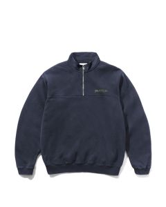FELPA GIROCOLLO BUTTER GOODS PANEL 1/4 ZIP SWEATER WASHED NAVY
