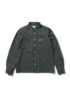 CAMICIA MANICHE LUNGHE BUTTER GOODS SEERSUCKER SHIRT FOREST
